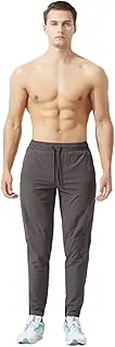 [Wayonge] Men's Sports Long Pants Quick Dry Loose and Breathable Casual Trousers for Running, Training and Fitness