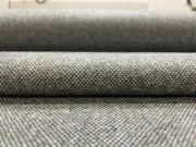 3.375 yd Luna Ellwood Steel Gray MCM Woven Wool Upholstery Fabric AR