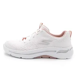 【手刀下單 滿額折扣進行中~~】 Skechers Go Walk Arch Fit-Unify 白粉 避震 緩衝 健走鞋 女款 J1981【新竹皇家124403WLPK】