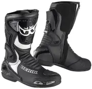 Berik Losail Motorcycle Boots, black-white, Size 37 for Women Black White