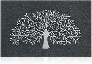 AOAOPQ Door Mats Inside Non-slip Outdoor Mat with Non-slip Rubber Backing for Entryway Hallway Kitchen Easy to Clean (45x70, Tree&Black)