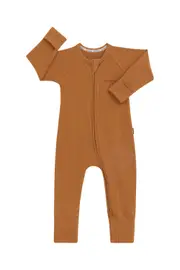 [Bonds] Bonds Baby Cotton Wide Needle Rib Zippy Cotton in Toasted Bagel Size: 3-6 Months, Aussie Cotton 3-6 Months Toasted Bagel