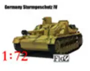 WWII Germany Sturmgeschutz IV assault gun tank 1:72 easy model finished
