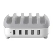 ORICO-DUK-5P-AU-WH 40W 5 Port USB Smart Charging Station for Phone/Tablet Stand