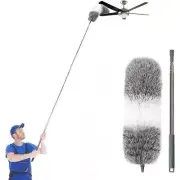 Extendable Duster with 110" Extension Pole Bendable Head, Cleaner Supplies Duste