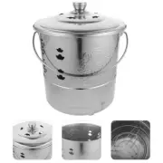 Metal Garden Incinerator Stainless Steel Worship Bucket Compost Bin