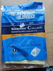 3 Sears Kenmore Types C 5055 50558+Q 50557; Panasonic C5 Vacuum Bags micro lined