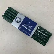 Vintage Pencils EF Everhard Faber Green Round 6375 11 School Justrite Rare