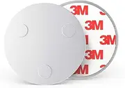 MH-070-03 Magnetic Holder for Smoke Detectors (Carbon Monoxide Detector and Other Products) Diameter 70 mm Extra Strong Magnets, 3 Pieces