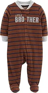 Carter's Fleece Little Brother Sleeper Newborn NB Brown