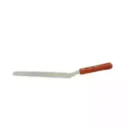 Thunder Group SLPSP010C 9-1/2" Stainless Steel Offset Spatula w/ Wooden Handle