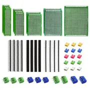 Double Sided PCB Board Kit for DIY Soldering and Electronic Project Circuit B...