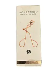 Lash Prodigy Eyelash Curler Rose Gold with Silicone Replacement Pads & Satin Bag