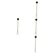 Singing Bow Gong Mallet Bowl Music Rubber Felt Head Drum Mallets