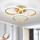 Modern Ceiling Light Fixture,3 Rings Dimmable Flush Mount Ceiling Light with ...