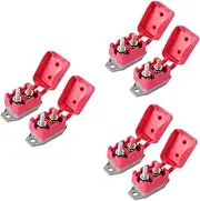 Mobestech 6 Pcs Automatic Reset for Open Circuit Rhinestone Stickers Vehicle Reset Circuit Breaker Circuit Breaker for Boat Circuit Breakers Fuse Bolt Circuit Breaker Bolts Plastic Red