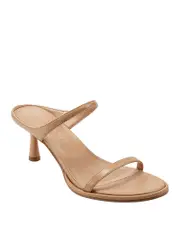 Marc Fisher Ltd. Women's Alonde Leather High Heel Slide Sandals