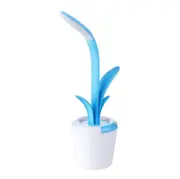 Foldable Rechargeable Touch Switch Eye Protection Mini Reading LED Desk Lamp Colorful Atmosphere Light(Blue)