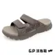 G.P G-tech Foam緩震高彈雙帶拖鞋G9388M-灰褐色(SIZE:39-44 共二色) GP