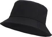 [COSHAL] Kids Bucket Hat Reversible Unisex Hat Boys Girls Cotton Fishing Hats for Camping, Hiking, Traveling, Baseball Cap, Football Summer Beach Sun Hat Plain Colours