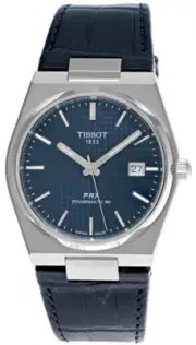 TISSOT PRX POWERMATIC 80 40MM BLU LTHR STRAP MEN'S WATCH T137.407.16.041.00