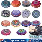 17 in Mandala Floor Pillow Round Bohemian Meditation Cushion Cover Ottoman Pouf