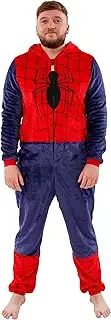[Marvel] Onesies For Men | Mens Spider-Man Onesie | Spiderman Adult Costume | Official Spiderman Merchandise