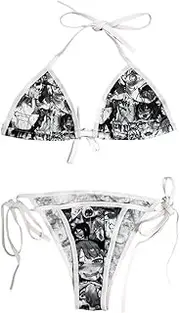 [C_EDITION] Micro Bikini Japanese Lingerie Cosplay Funny Face Bra and Panty Set
