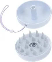 PACKOVE Silicone Scalp Scrubber Brush with Cover Detachable Hair Care Tool for Women and Men Compact and Lightweight for Shower and Travel Convenient Hanging Strap Included