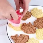 6Pcs DIY Chinese New Year Cartoon Biscuit Mould Cookie Cutter Baking Mould WS