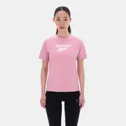 Graphic Print Crew Neck Ss Tee Dusty Rose