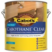 Cabot''s 4L Gloss Water Based Cabothane Clear Polyurethane Timber Varnish