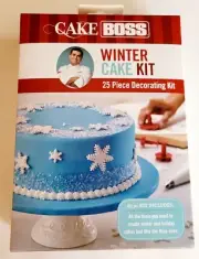 NEW Cake Boss Holiday WINTER Cake Kit Decorating Tools 25 Pieces