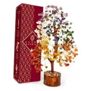 Crystal Tree of Life 7 Chakra Healing Crystal Trees for Home Decor, Office