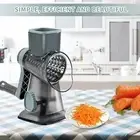3 In 1 Vegetable Fruit Slicer Cutter Shredder Food Manual Rotary Grater Chopper