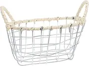 Toddmomy Storage Basket Tinsel Basket for Storage Baskets Vintage Basket Small Fruit Basket Wire Mesh Basket Large Metal Basket Metal Fruit Basket Pantry Organizers Pantry Storage Iron