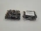 2PK 100 Piece Pack of 1cm Hair Claws Clips, Plastic Mini Hairclips Brown/ Black