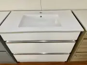 On Sale! CERAMIC 750mm BATHROOM VANITY with SOFT CLOSING DRAWERS