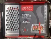 2 Nexgrill Revelry Stainless Steel Grill Topper Griddle Griller Model 650-0003A