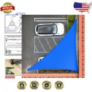 Durable Blue Right Triangle Shade Sail 15' x 16' - 95% UV Protection Guaranteed