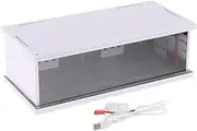1:64 Scale Parking Lot Display Case Collectibles with LED 11.81 x 5.51 x 3.94Inches Mini Model Car Storage Boxes for Diorama, Style B