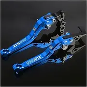 Handlebar Kits for YAMA-HAS XVS950 Bolt C R SPEC XVS 950 Bolt 2014 2015 2016 2017 2018 CNC Motorbike Foldable Motorcycle Brake Clutch Levers (Color : Blue)