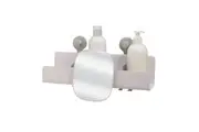 JOSEPH JOSEPH EASYSTORE LARGE SHOWER SHELF WITH REMOVABLE MIRROR