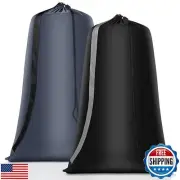 Heavy Duty Laundry Bag 2 Pack XL Nylon Laundry Bags with Straps, Washable Lar