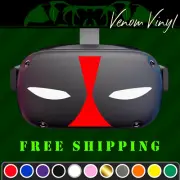 Masked Dead Eyes Vinyl Decal Pool Sticker Fits: Oculus Quest / Rift PSVR Colors