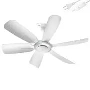 Ceiling Fan 220v 20W Mini Energy Saving Electric Hanging Fans White 45cm No Light for Dorm Wall Pavilion with Switch Multicolor