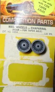 1/24 Cox #14014 Mag. Wheel Chaparral Rear For Taper Axles slot car wheels