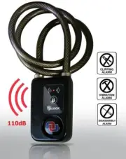 Nulock Alarmed Keyless Bluetooth Smart Bike/Motorcycle/Gate Lock Splash-proof