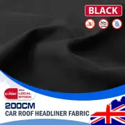 Car Headliner Fabric Upholstery Foam Backed Roof Lining Replace Black AU (for: Toyota)