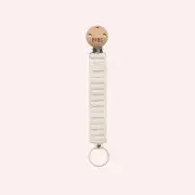 Knitted Pacifier Clip - Ivory by BIBS | the memo